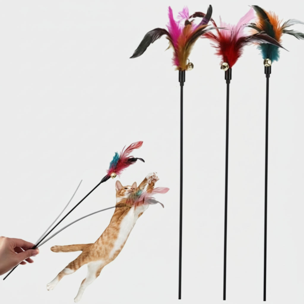 Cat Play Stick with Different Toys (imported)