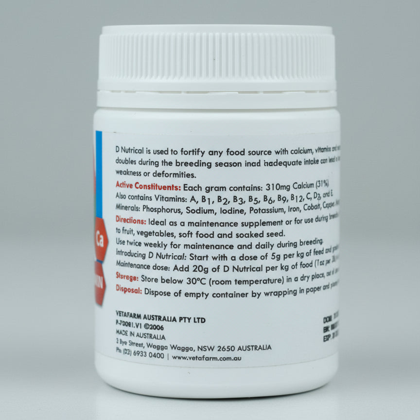 D Nutrical – Ideal Daily Supplement For Birds