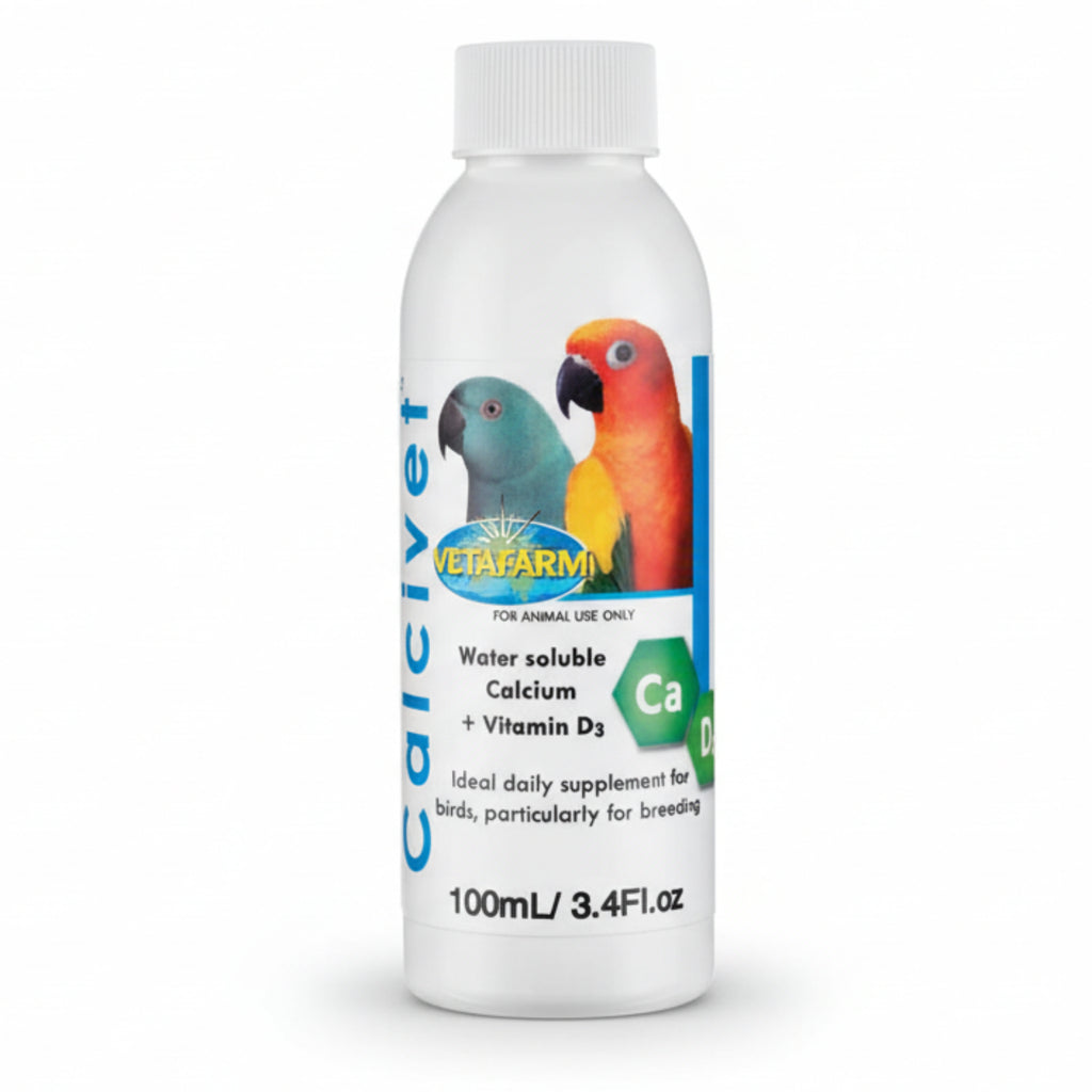 Calcivet – Liquid Calcium Supplement with Vitamin D3 for Birds