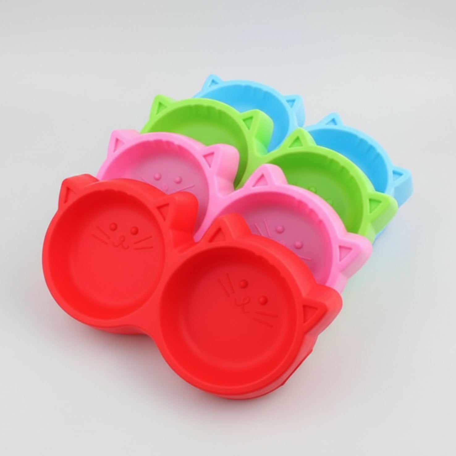 Cat Face Bowl Double