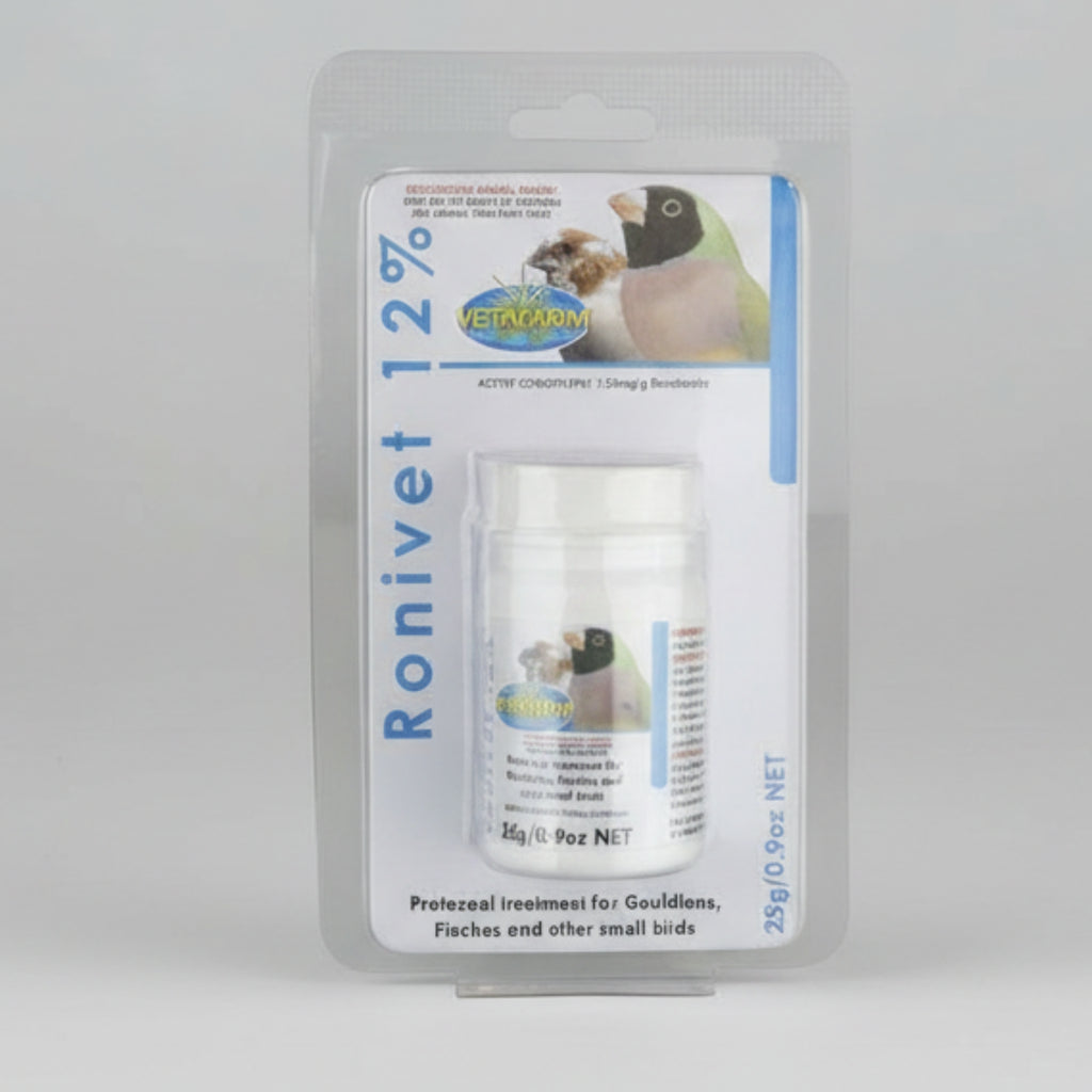 Ronivet 12% – Protozoal Treatment for Gouldians & Finches