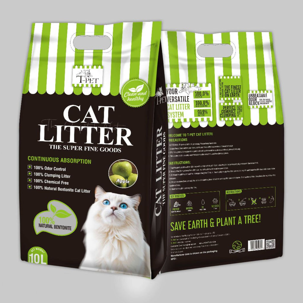 T Pet Cat Litter 10L (Apple, Coffee, Lemon & Levender)