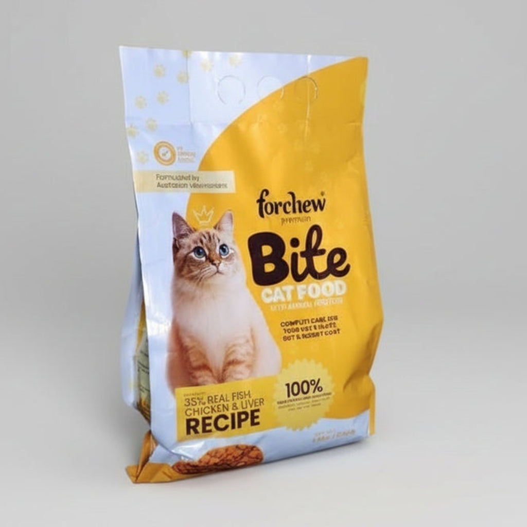 Bite Cat Food With Real Fish Chicken & Live 1.2 kg