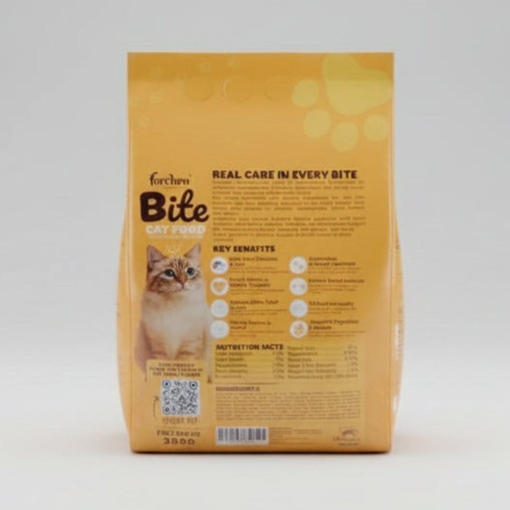 Bite Cat Food With Real Fish Chicken & Live 1.2 kg