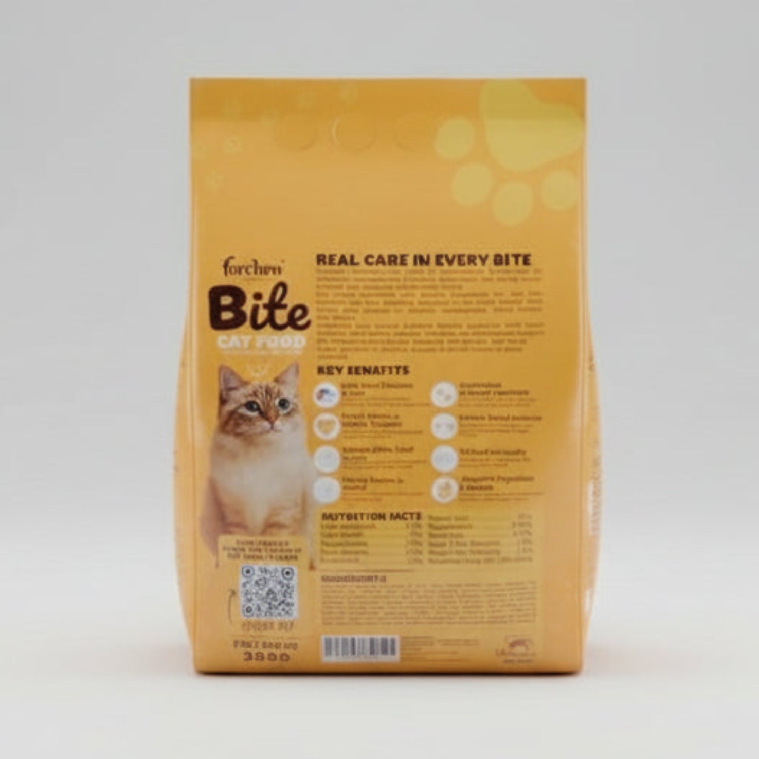 Bite Cat Food With Real Fish Chicken & Live 1.2 kg