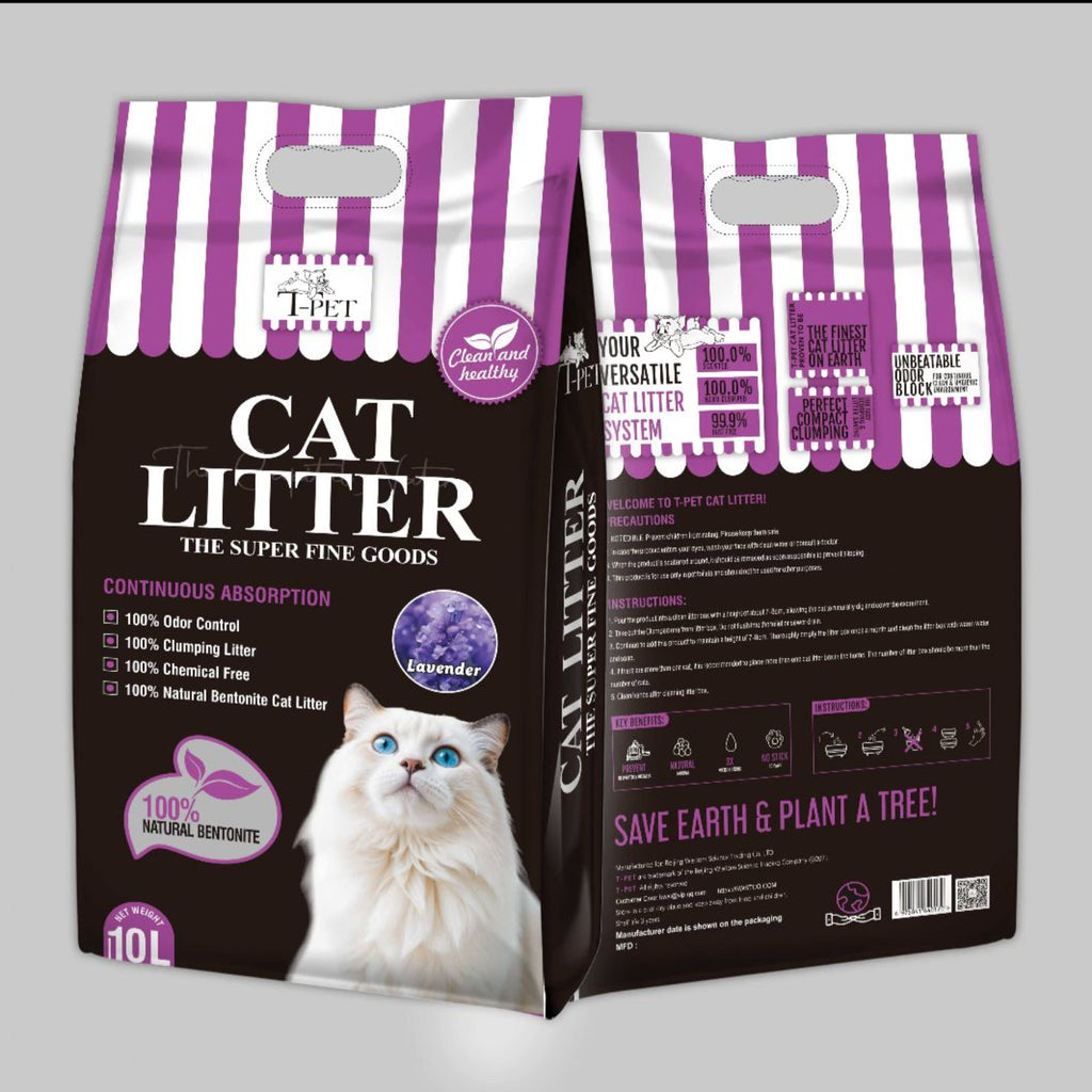T Pet Cat Litter 10L (Apple, Coffee, Lemon & Levender)