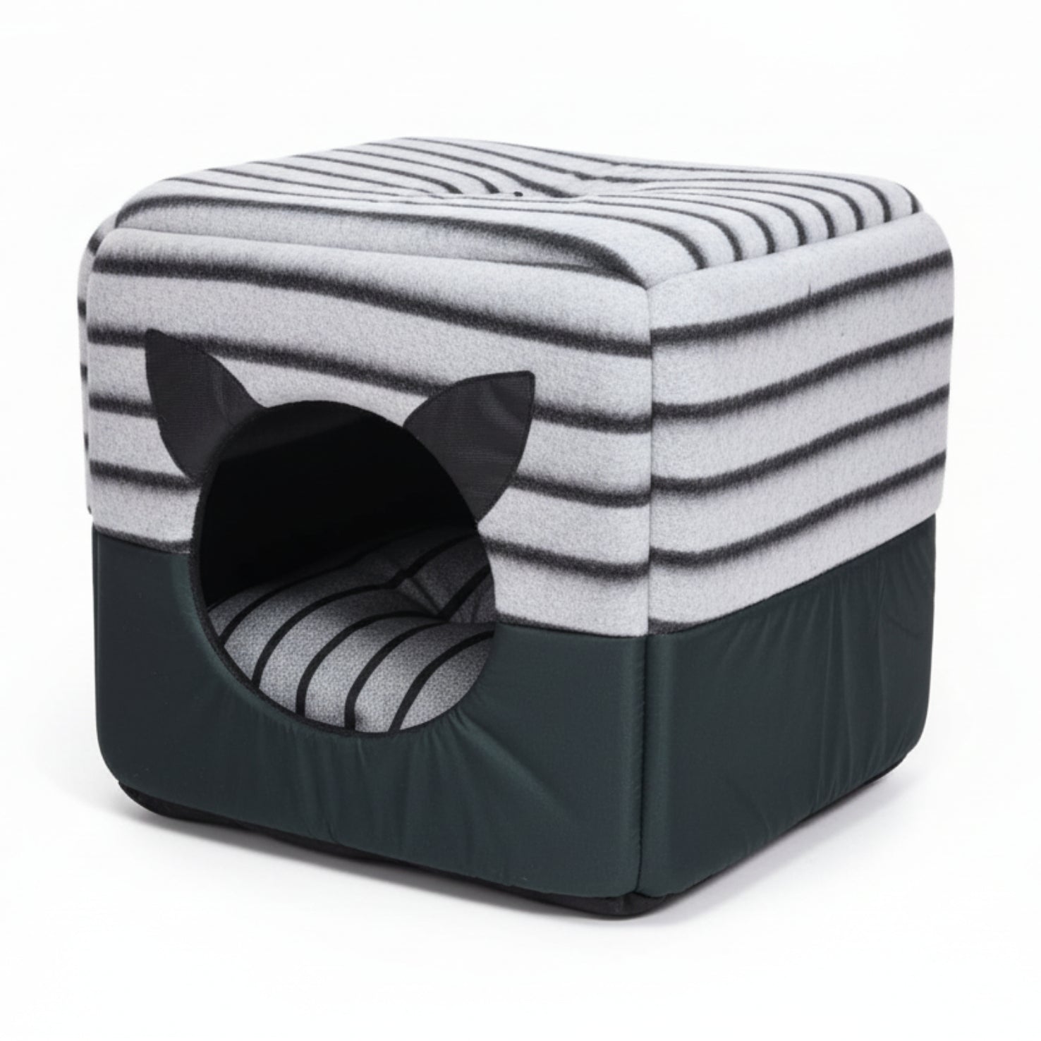 Cozy Cat House Cum Bed with Furr