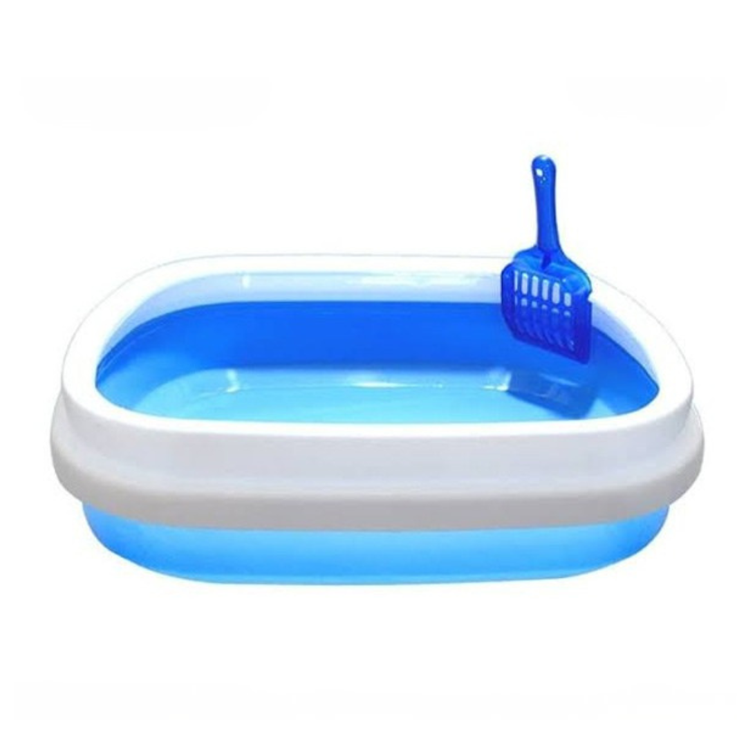 Large Cat Litter Tray with Lid & Scoop - Imported