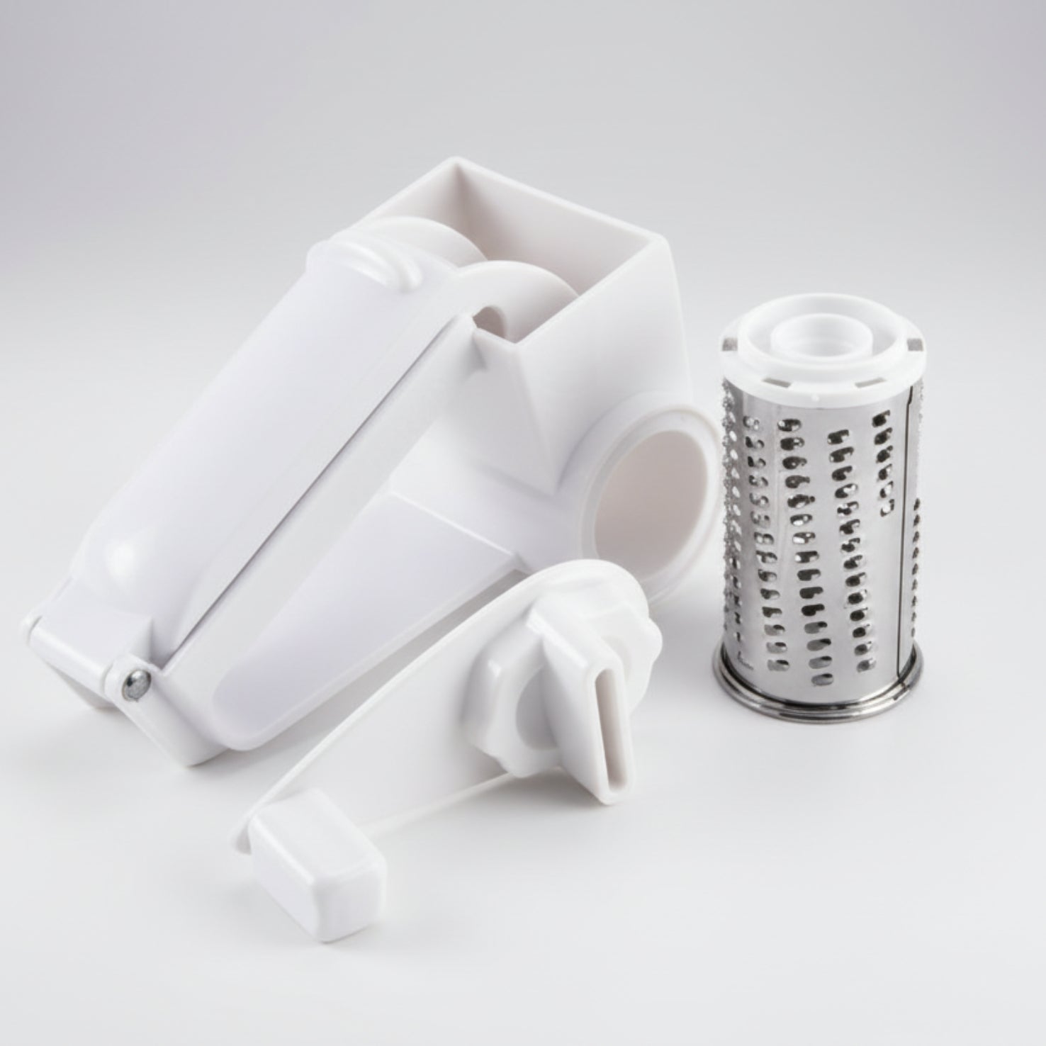 Handheld Rotary Grater – Egg & Veggies Crusher
