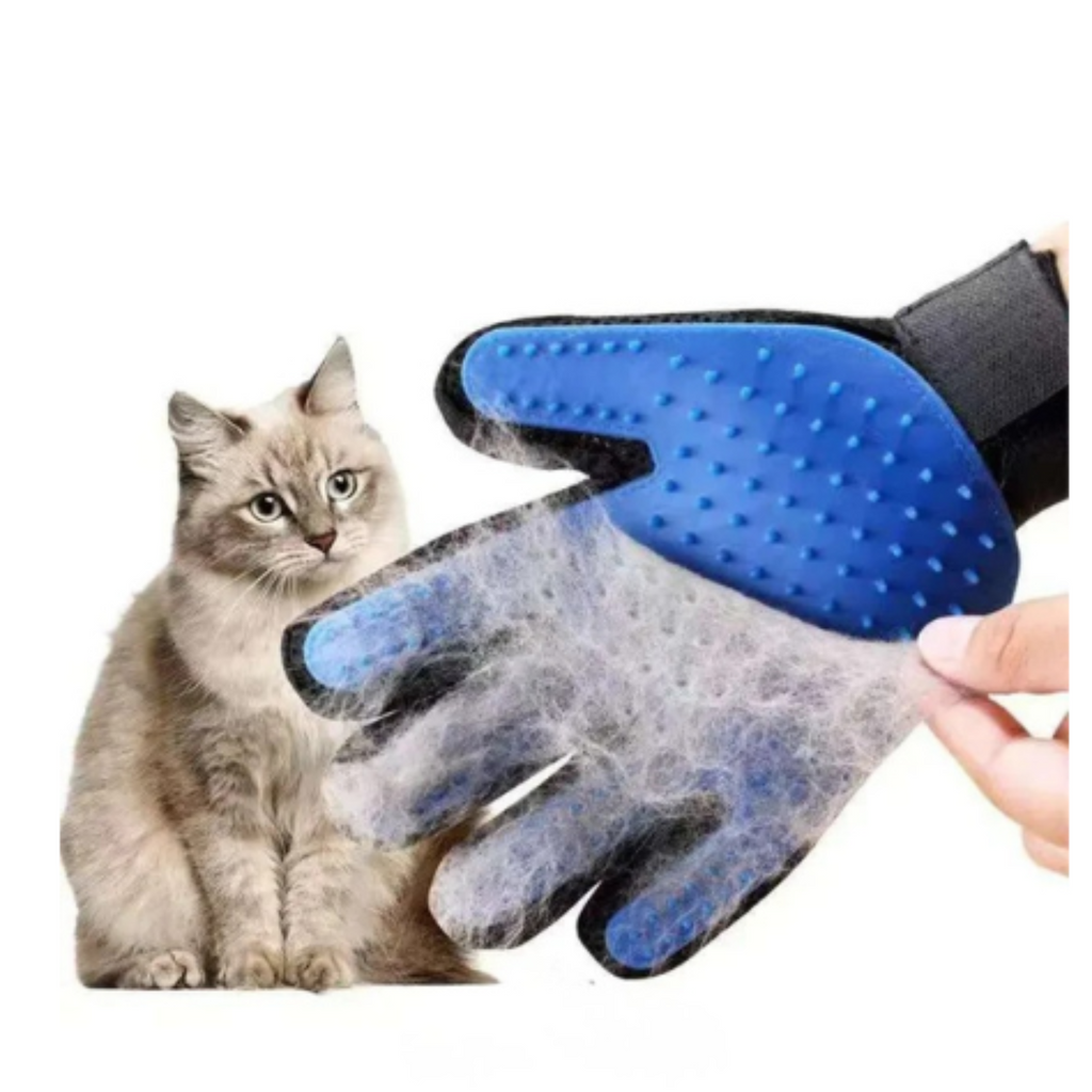 Pet Grooming Gloves for Dogs & Cats – Hair Remover & Massage Glove
