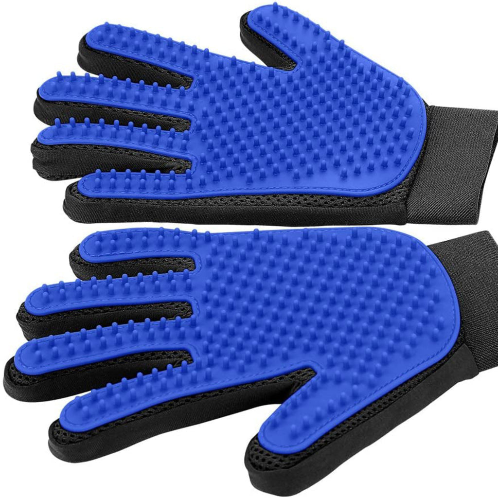 Pet Grooming Gloves for Dogs & Cats – Hair Remover & Massage Glove