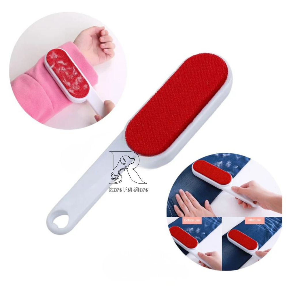 Lint Brush Remover with Self-Cleaning Base
