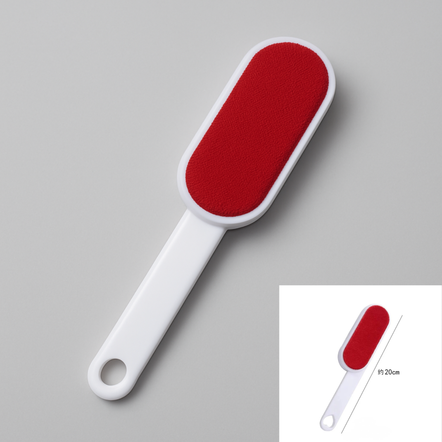 Lint Brush Remover with Self-Cleaning Base