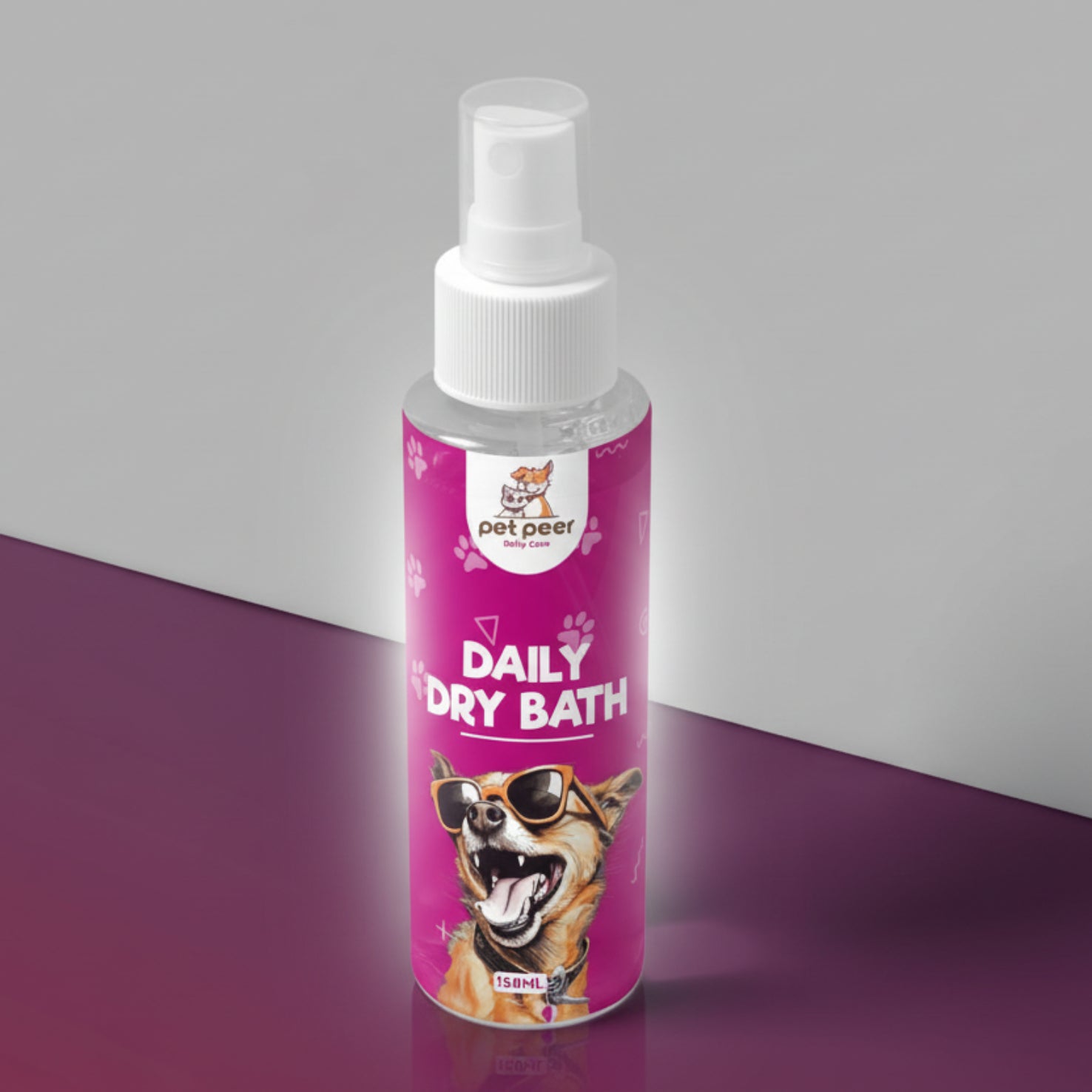 Pet Peer Daily Dry Bath For Cats and Dogs (150ml)