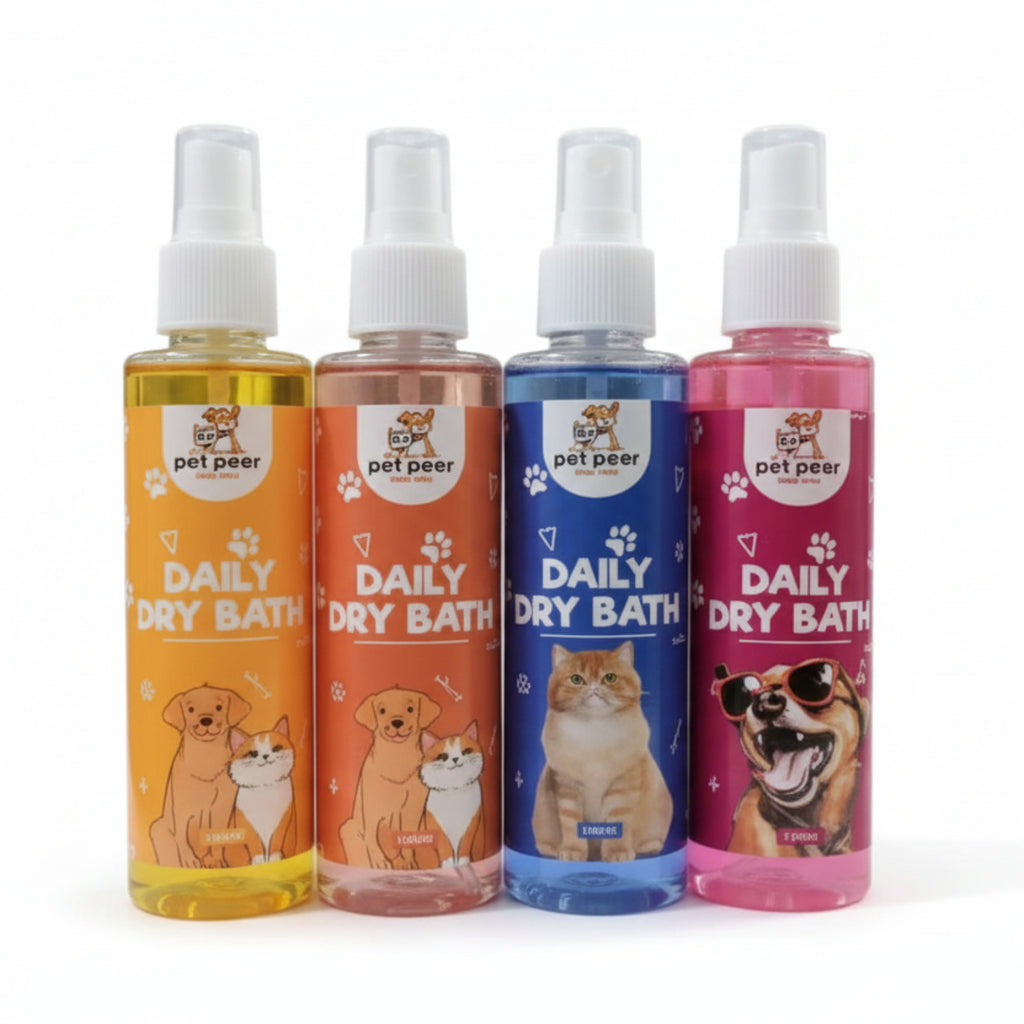 Pet Peer Daily Dry Bath For Cats and Dogs (150ml)