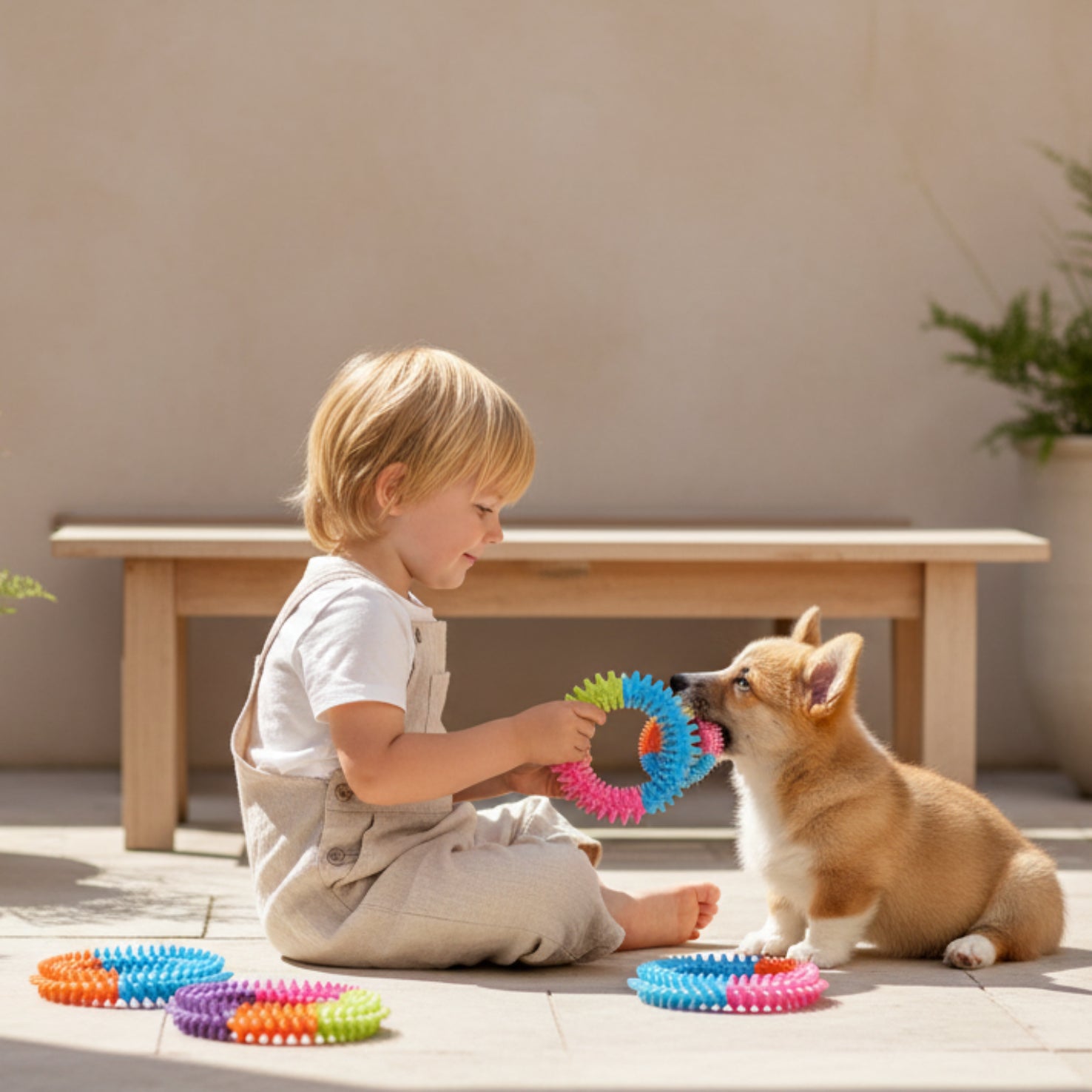 Spike Ring Teather for pet