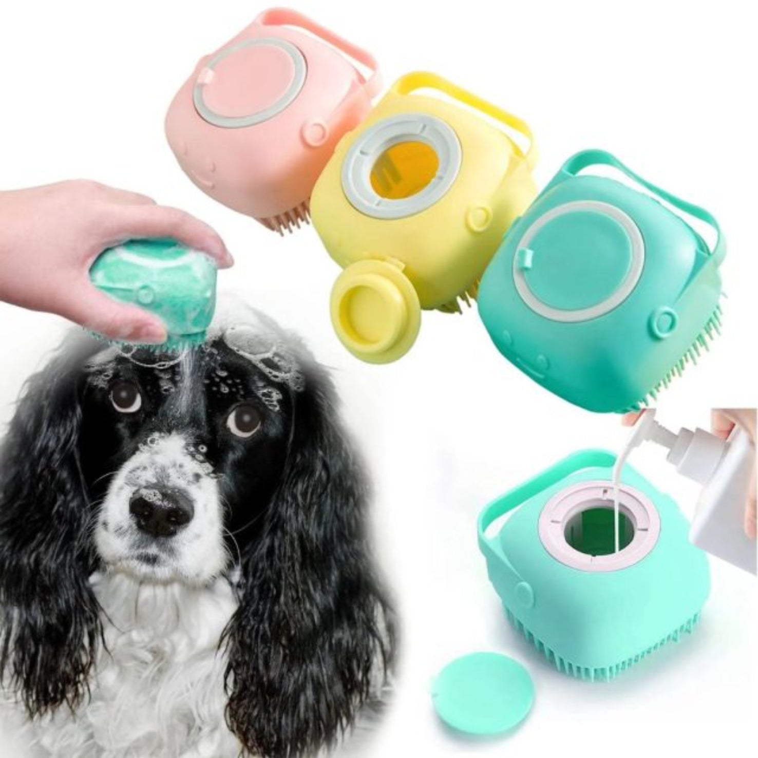 Sillicon massage Bath Brush for pet