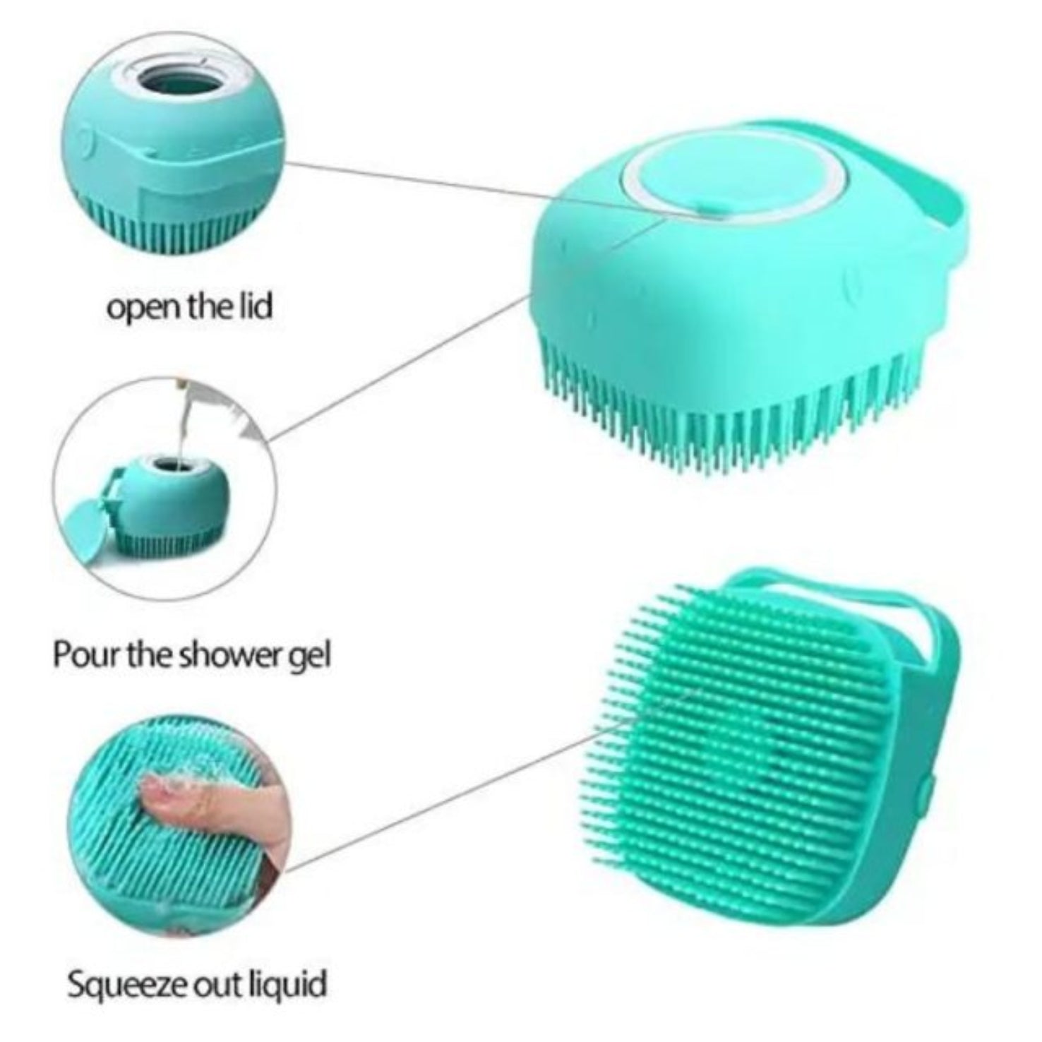 Sillicon massage Bath Brush for pet